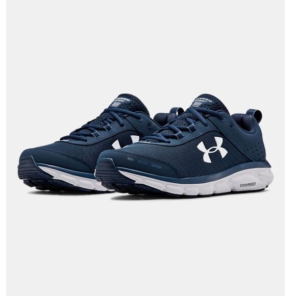 New! UNDER ARMOUR Men's Charged Assert 8 Sneakers Running Shoes Blue 8.5 NWOB - Picture 1 of 9